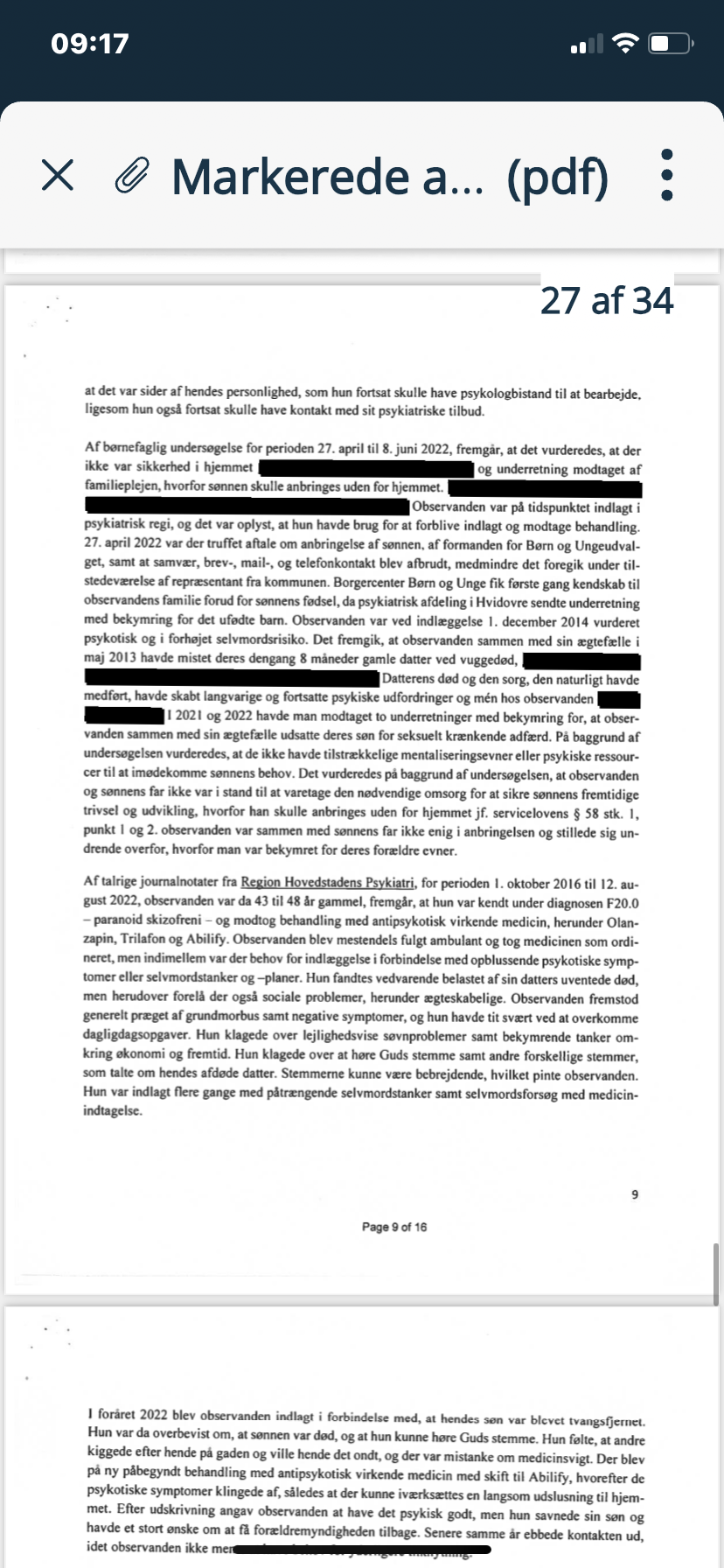 Sexual abuse written as fact screenshot